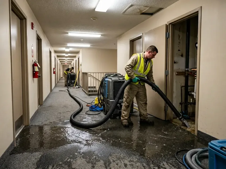 multi-unit-apartment-hallway-f-005 — frequently asked questions, Emergency Burst Pipe Water Extraction & Removal in South Gl…